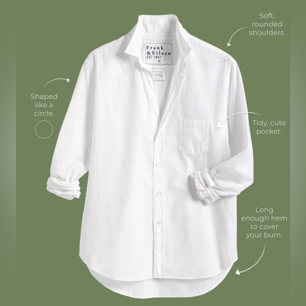 Frank & Eileen “Eileen Relaxed Linen Button-Up Shirt” - Size Small (SOLD OUT)